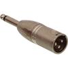 Adattatore XLR-3MJPM  XLR 3p (M) a JACK 6.35mm Mono Maschio